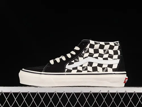 All categories Vans Vans series Vans Mid Vans China Vans Sk8-Mid environmental protection series checkerboard China casual sneakers VN0A391FQXH